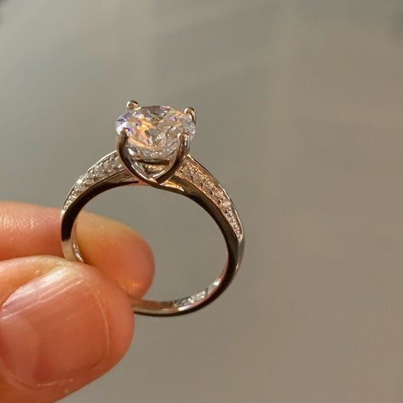 Delmar Silver CZ Accent Engagement Ring 💍 🤩 - Picture 10 of 12